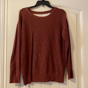 Long Sleeve Soft Sweater Cute Back